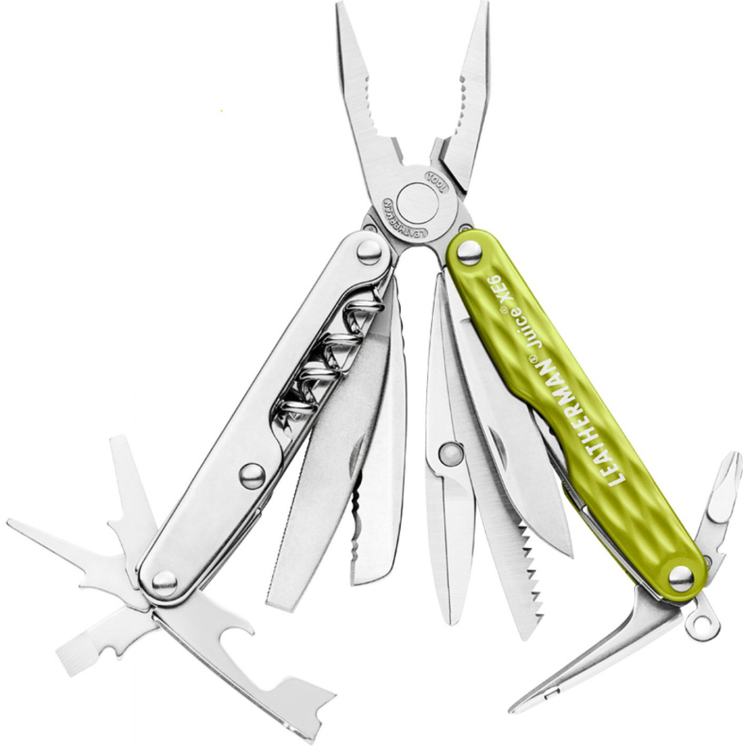 Мультитул LEATHERMAN JUICE XE6 MOSS GREEN в подарочной упаковке 831960